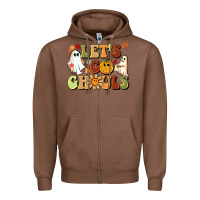 Chestnut halloween lets go ghouls Zipper Hoodie - BarkalooDesign