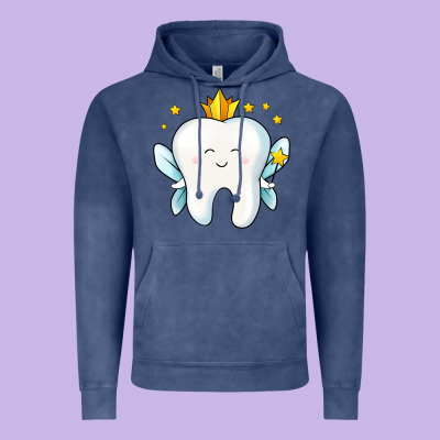 Tooth Fairy Vintage Hoodie Designed By Jasminsmagicworld