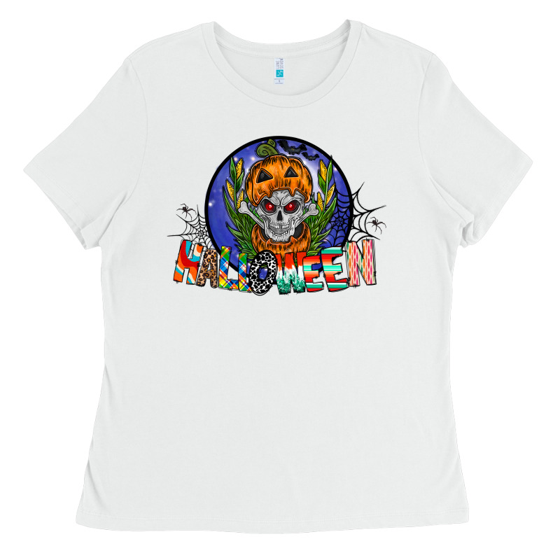 Halloween Ladies Tee by CowhideDigitalArt | Teevron