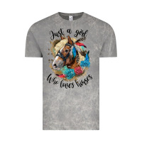 Cloud Rock just a girl who loves horses haflinger Vintage Tee - LillyAllenDesigns