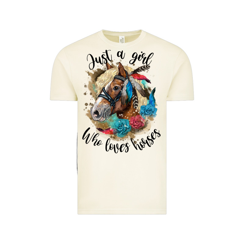 Just A Girl Who Loves Horses Haflinger Vintage Tee by LillyAllenDesigns | Teevron
