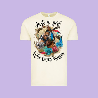 Just A Girl Who Loves Horses Haflinger Vintage Tee Designed By Lillyallendesigns