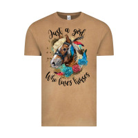 Vintage Camel just a girl who loves horses haflinger Vintage Tee - LillyAllenDesigns