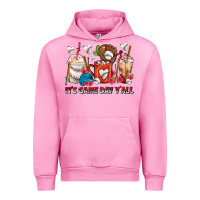 Fuchsia Pink It's Game Day Y'all Baseball Coffee Cups Urban Hoodie - FaDigitalArtStudio