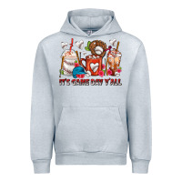 Heather Grey It's Game Day Y'all Baseball Coffee Cups Urban Hoodie - FaDigitalArtStudio