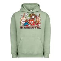 Pigment Oil Green It's Game Day Y'all Baseball Coffee Cups Urban Hoodie - FaDigitalArtStudio