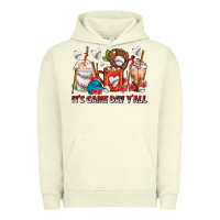 Pigment Pistachio It's Game Day Y'all Baseball Coffee Cups Urban Hoodie - FaDigitalArtStudio