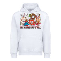 White It's Game Day Y'all Baseball Coffee Cups Urban Hoodie - FaDigitalArtStudio
