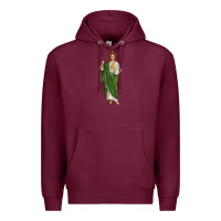 Burgundy san judas1 Premium Hoodie - JahusDesignShop