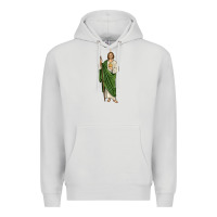 Dove Grey san judas1 Premium Hoodie - JahusDesignShop
