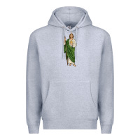 Heather Grey san judas1 Premium Hoodie - JahusDesignShop