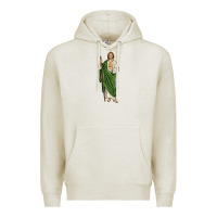 Oatmeal Heather san judas1 Premium Hoodie - JahusDesignShop