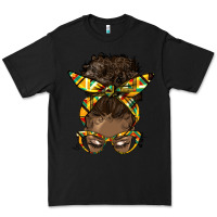 Black afro bun Premium Tee - HRA Design Shop