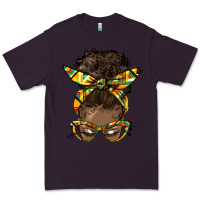 Plum afro bun Premium Tee - HRA Design Shop