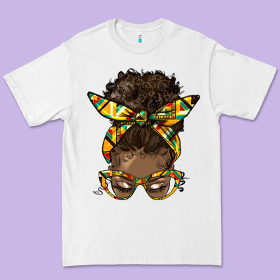 Afro Bun Premium Tee Designed By Hra Design Shop