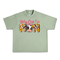 Oil Green holy cow i'm mom Urban Heavy Tee - MaliasSmallBusiness