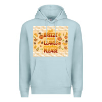 Blue Mist fall breeze crunchy leaves Premium Hoodie - TumblerDesignByShophia