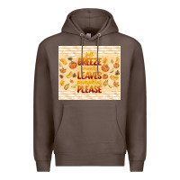 Coffee fall breeze crunchy leaves Premium Hoodie - TumblerDesignByShophia