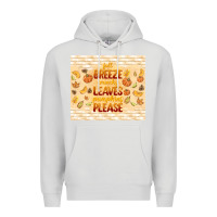 Dove Grey fall breeze crunchy leaves Premium Hoodie - TumblerDesignByShophia