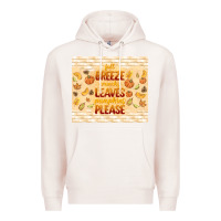 Pale Pink fall breeze crunchy leaves Premium Hoodie - TumblerDesignByShophia