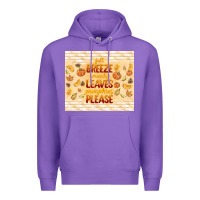 Purple fall breeze crunchy leaves Premium Hoodie - TumblerDesignByShophia