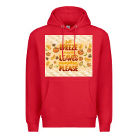 Red fall breeze crunchy leaves Premium Hoodie - TumblerDesignByShophia