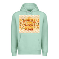 Seafoam fall breeze crunchy leaves Premium Hoodie - TumblerDesignByShophia