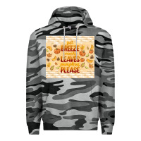 Slate Camo fall breeze crunchy leaves Premium Hoodie - TumblerDesignByShophia