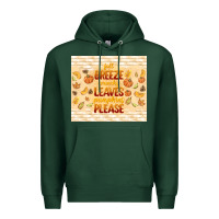 Sports Green fall breeze crunchy leaves Premium Hoodie - TumblerDesignByShophia