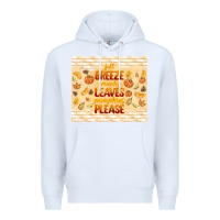 White fall breeze crunchy leaves Premium Hoodie - TumblerDesignByShophia
