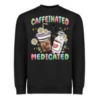 Black caffeinated and medicated Heavyweight Sweatshirt - MaliasSmallBusiness
