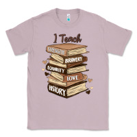 Lilac i teach strength bravery equality love history Classic Tee - MaliasSmallBusiness
