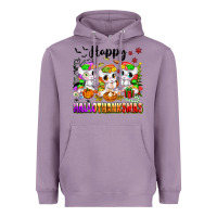 Lavender happy hallothanksmas unicorns Heavyweight Hoodie - texasbilliewilder