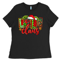 Black christmas lele claus Ladies Tee - FaDigitalArtStudio