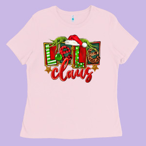 Christmas Lele Claus Ladies Tee Designed By Fadigitalartstudio
