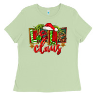 Matcha christmas lele claus Ladies Tee - FaDigitalArtStudio