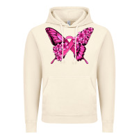 Vintage Artic pink ribbon breast cancer butterfly Vintage Hoodie - Jasminsmagicworld