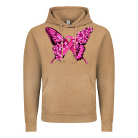 Vintage Camel pink ribbon breast cancer butterfly Vintage Hoodie - Jasminsmagicworld