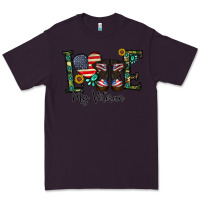 Plum love my veteran Premium Tee - CowhideDigitalArt