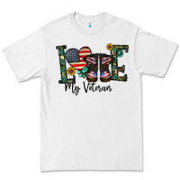 White love my veteran Premium Tee - CowhideDigitalArt