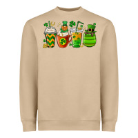 Mushroom st. patricks day coffee cups Heavyweight Sweatshirt - MaliasSmallBusiness