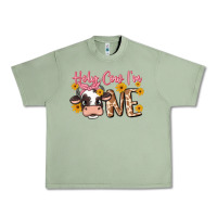 Oil Green holy cow i'm one Urban Heavy Tee - MaliasSmallBusiness
