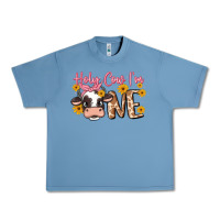 Pebble Blue holy cow i'm one Urban Heavy Tee - MaliasSmallBusiness