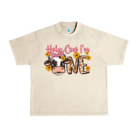 Sandshell holy cow i'm one Urban Heavy Tee - MaliasSmallBusiness