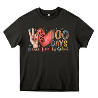 Asphalt peace love 100 days of school Heavy Core Tee - RacoonDesign