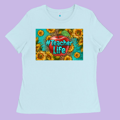 Teacher Life Skinny Metal Can Holder Ladies Tee Designed By Hra Design Shop