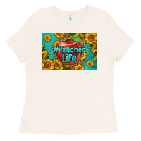 Bone teacher life skinny metal can holder Ladies Tee - HRA Design Shop