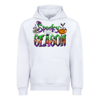 White Halloween Spooky Season Urban Hoodie - FaDigitalArtStudio