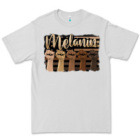 Dove Grey melanin american flag Premium Tee - HRA Design Shop