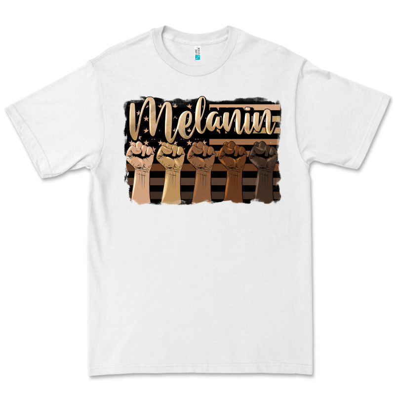 Melanin American Flag Premium Tee by HRA Design Shop | Teevron